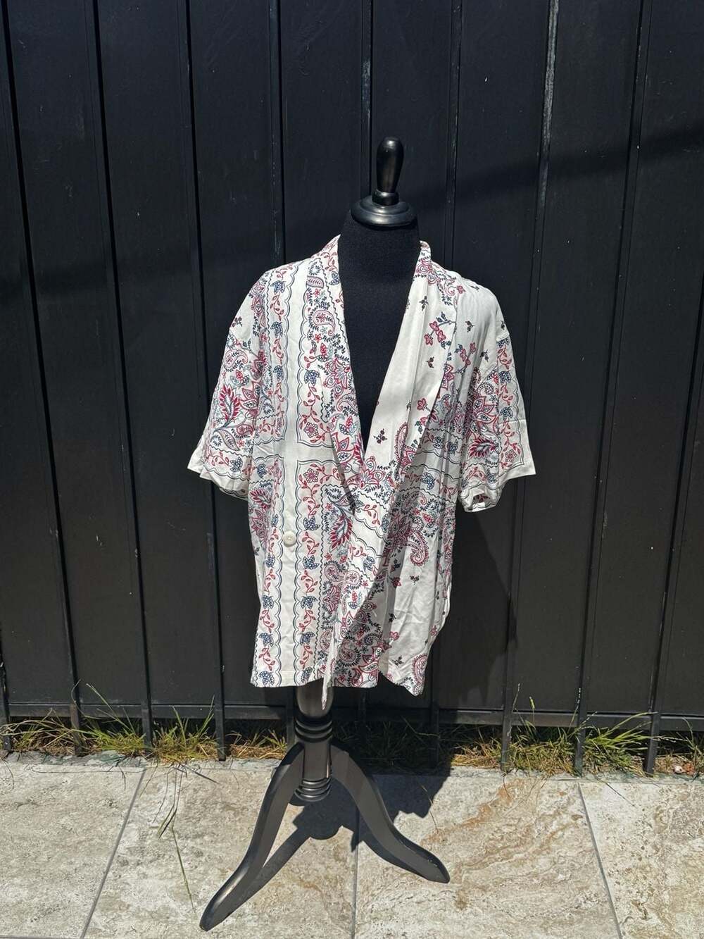 Kith Thompson Crossover Shirt Paisley Silk Blend Short Sleeve Summer Classics 24
